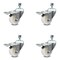 Service Caster 3 Inch Nylon Swivel 10mm Threaded Stem Caster Set with Total Lock Brake SCC SCC-TSTTL20S314-NYS-M1015-4 - alternate 1